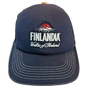 Finlandia Vodka Finland Baseball Hat Cap  Mesh Snap Back Adjustable u